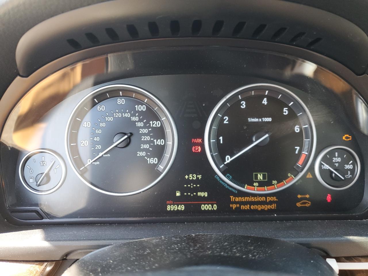 2012 BMW 5er VIN WBAXH5C52CDW10097 Copart auction photo, mechanical damage thumbnail 9