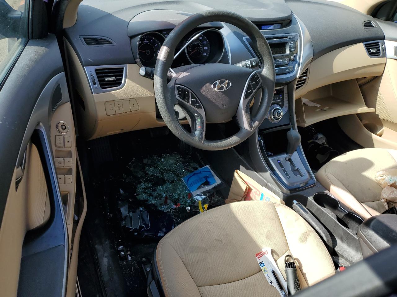 2013 Hyundai Elantra VIN 5NPDH4AE1DH383032 Copart auction photo, rear end damage thumbnail 8