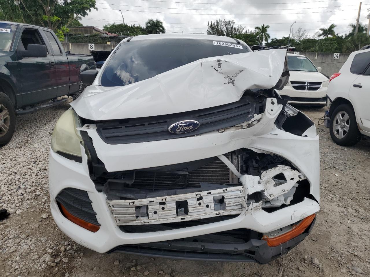 2015 Ford Escape VIN 1FMCU0F72FUA22262 Copart auction photo, side damage thumbnail 5