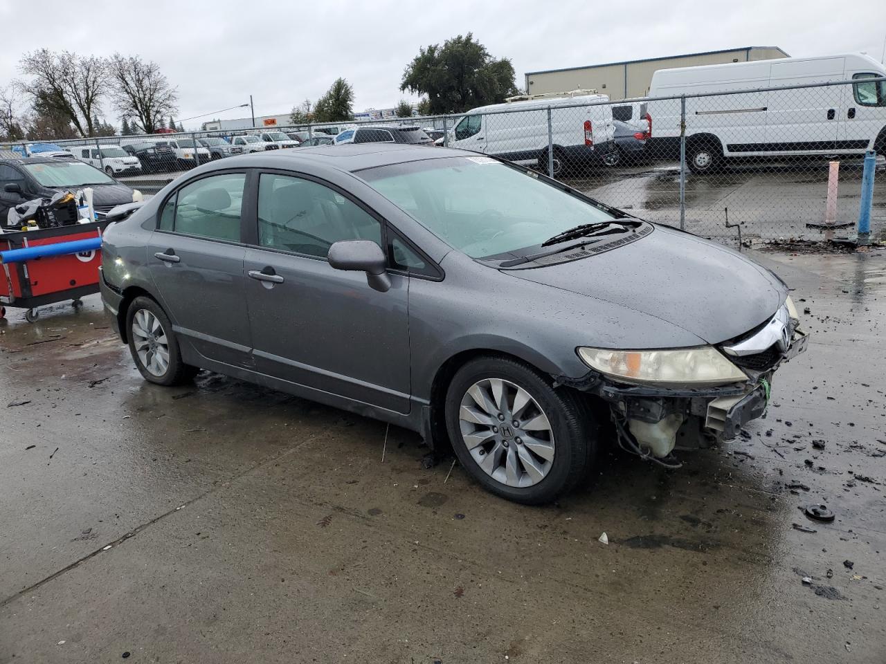2010 Honda Civic VIN 19XFA1F91AE009530 Copart auction photo, front end / rear end damage thumbnail 4