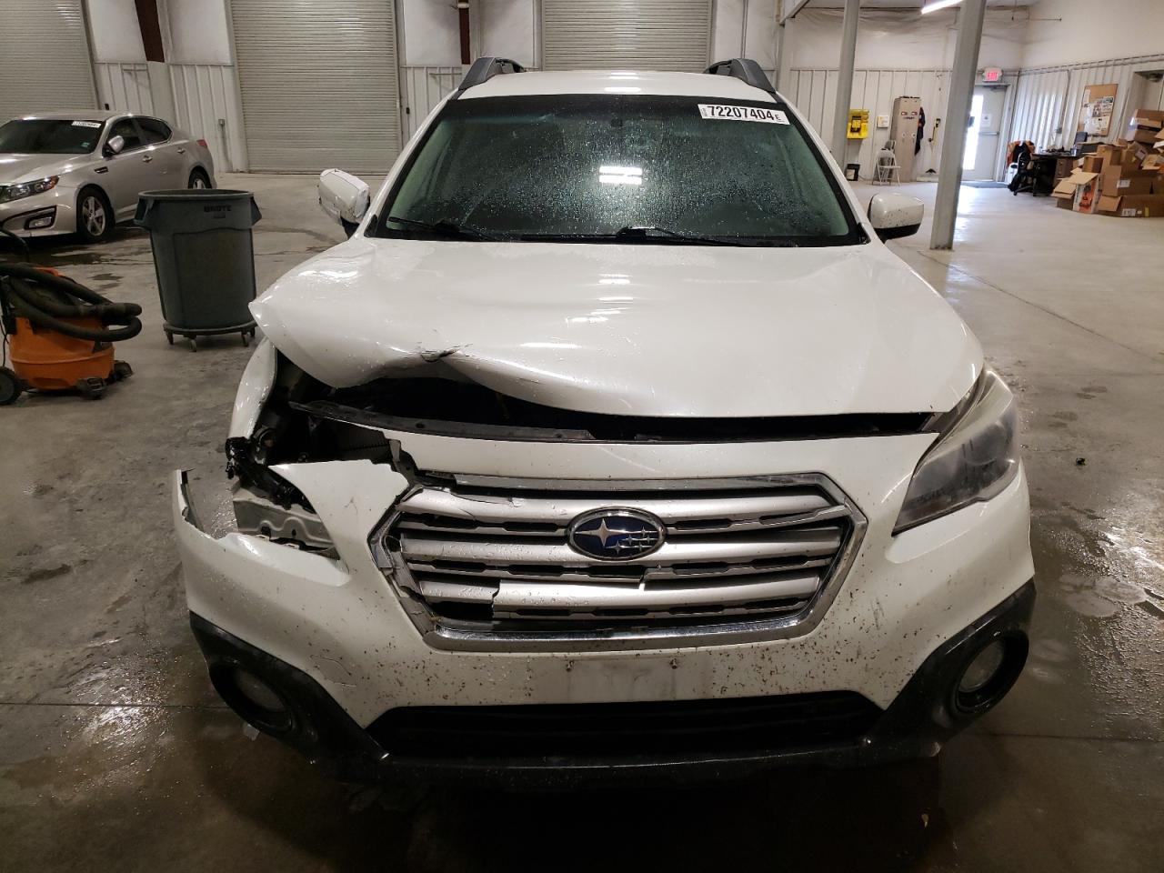 2017 Subaru Outback VIN 4S4BSACCXH3318082 Copart auction photo, front end / side damage thumbnail 5