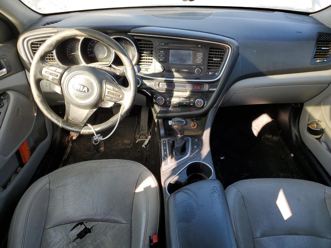 2014 KIA Optima VIN 5XXGN4A7XEG327885 Copart auction photo, front end / hail damage thumbnail 8