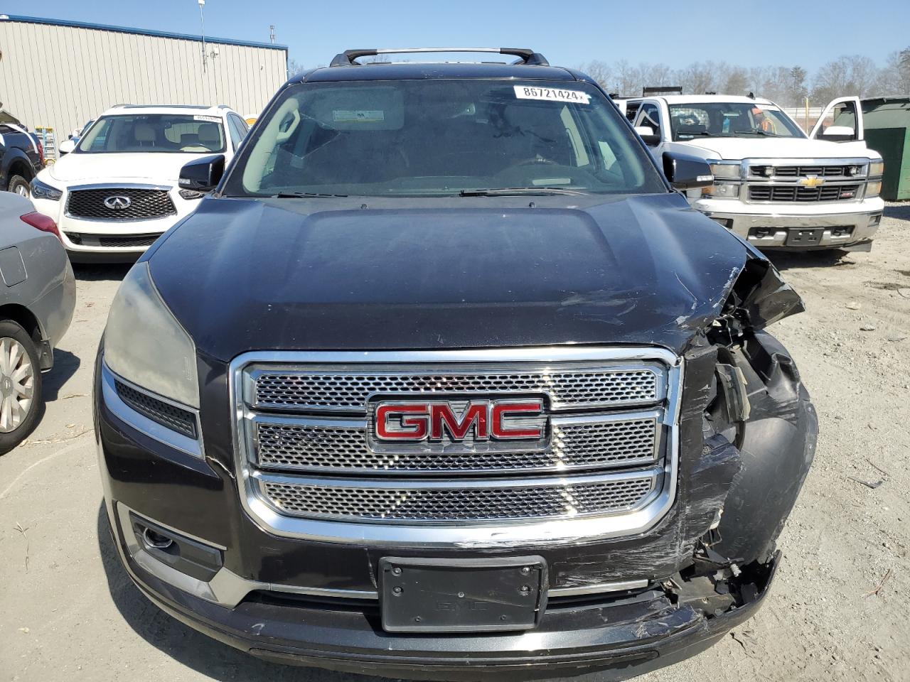 2013 GMC Acadia VIN 1GKKRTKD6DJ222059 Copart auction photo, front end damage thumbnail 5