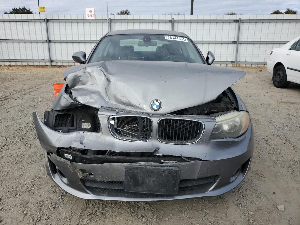2012 BMW 1er VIN WBAUP9C57CVL91337 Copart auction photo, front end / side damage thumbnail 5