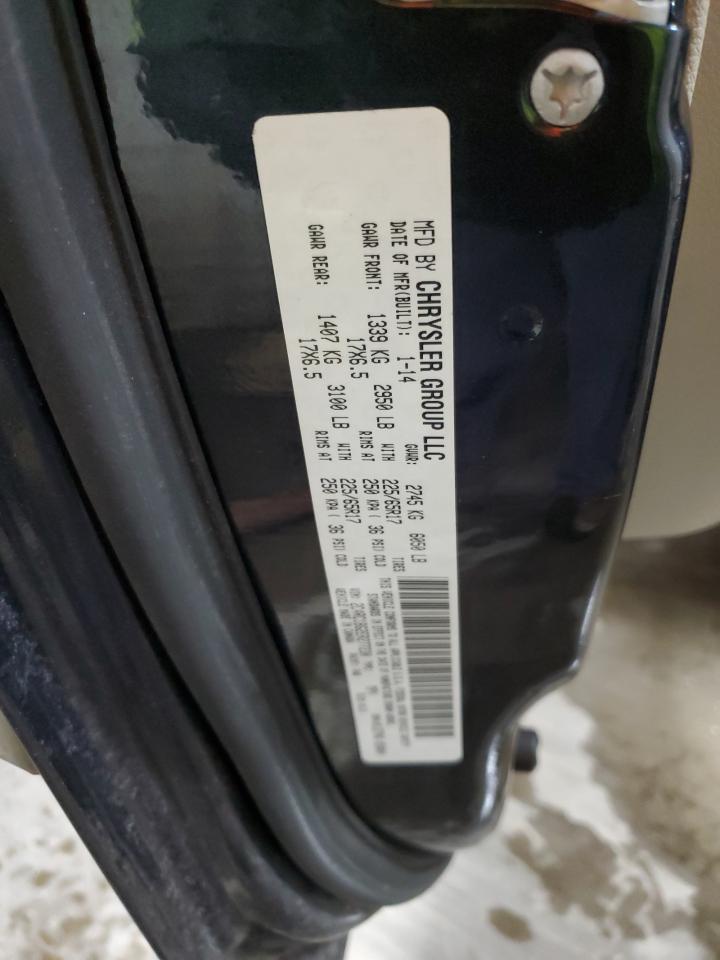 2014 Chrysler Town & Country VIN 2C4RC1BG2ER277230 Copart auction photo, front end damage thumbnail 14
