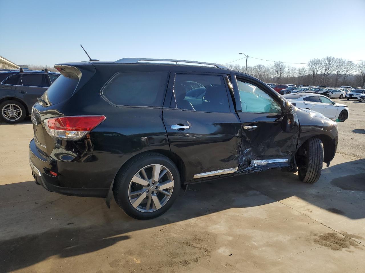 2014 Nissan Pathfinder VIN 5N1AR2MN1EC632745 Copart auction photo, side damage thumbnail 3