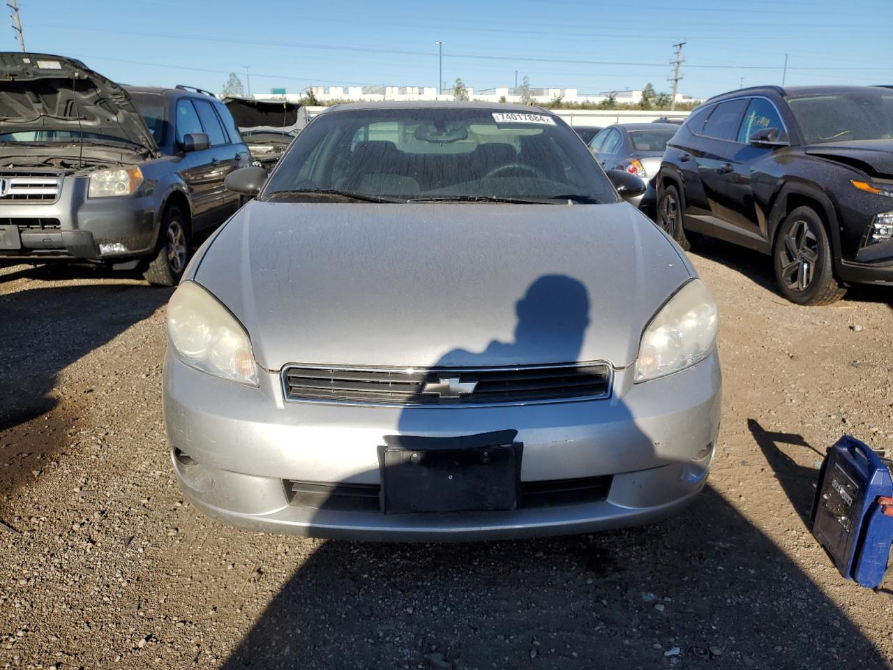2007 Chevrolet Monte Carlo VIN 2G1WJ16K679367032 Copart auction photo, side damage thumbnail 5