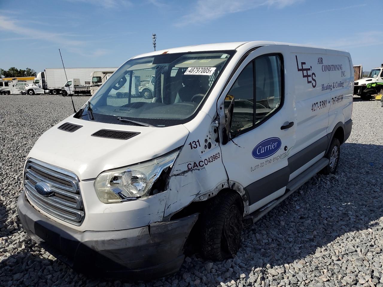 2015 Ford Transit VIN 1FTNR1ZM8FKA34417 Copart auction photo, front end damage thumbnail 2
