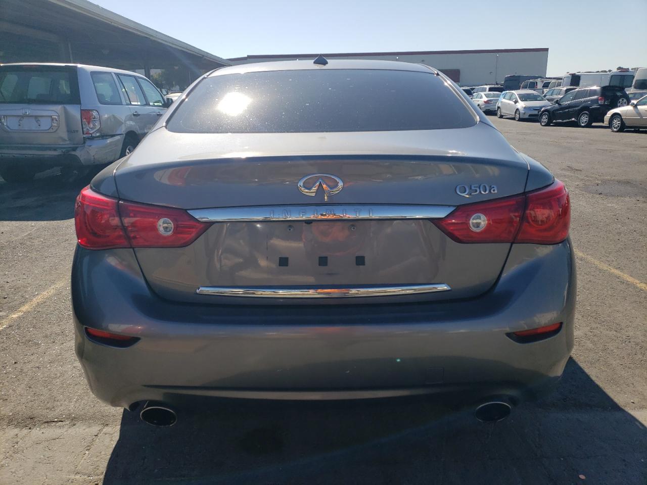 2014 Infiniti Q50 VIN JN1BV7AP2EM690688 Copart auction photo, vandalism damage thumbnail 6