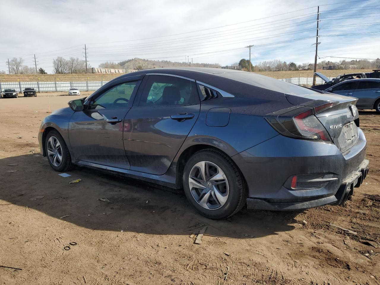 2019 Honda Civic VIN 2HGFC2F69KH541525 Copart auction photo, rear end / hail damage thumbnail 2
