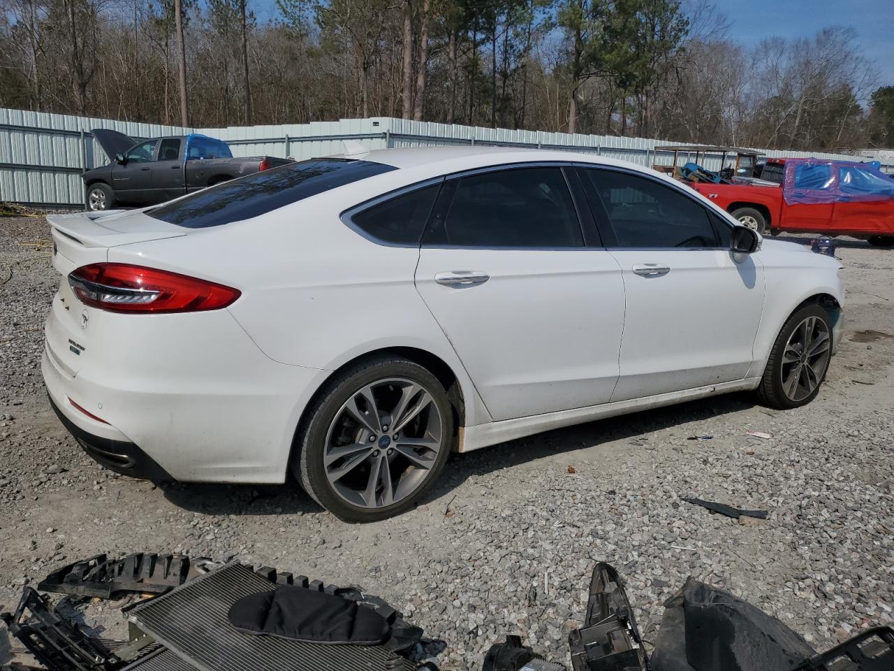 2020 Ford Fusion VIN 3FA6P0D98LR175234 Copart auction photo, front end damage thumbnail 3