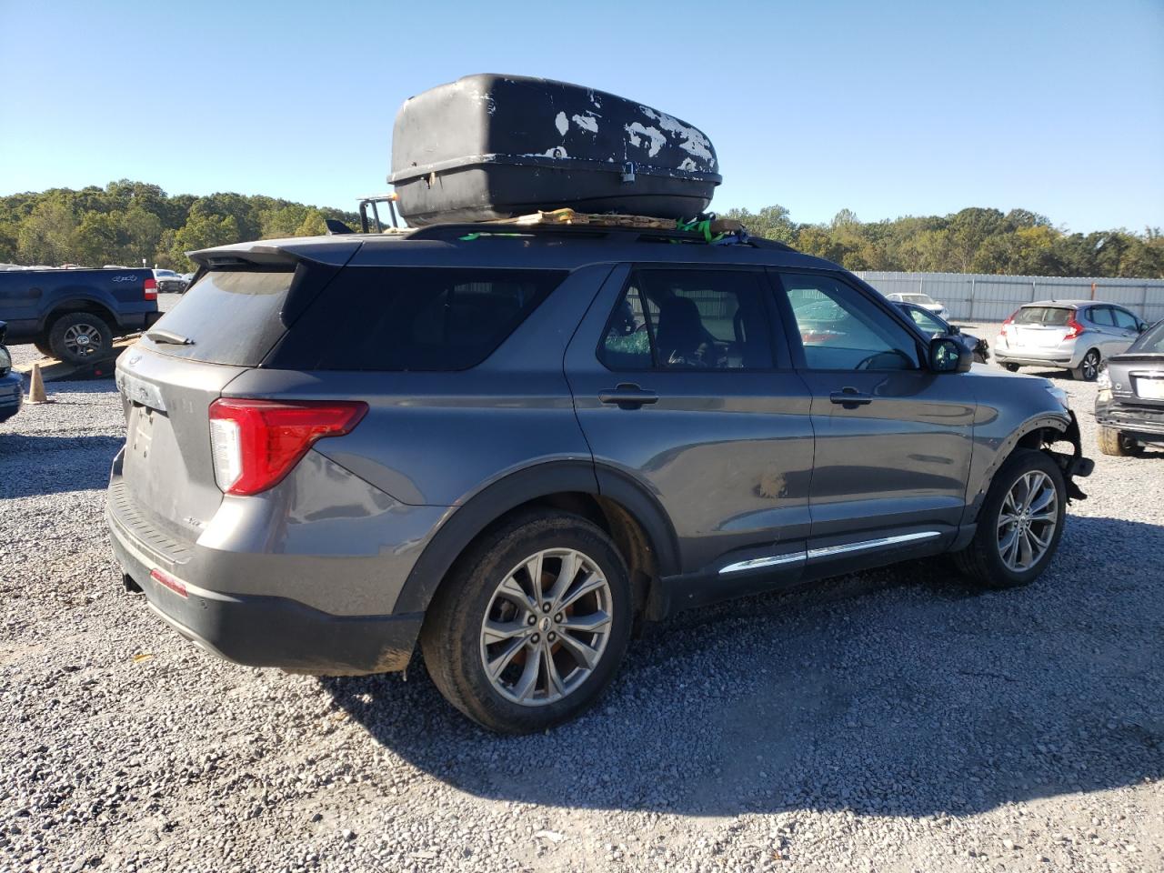 2021 Ford Explorer VIN 1FMSK8DH1MGA29114 Copart auction photo, water/flood / front end damage thumbnail 3