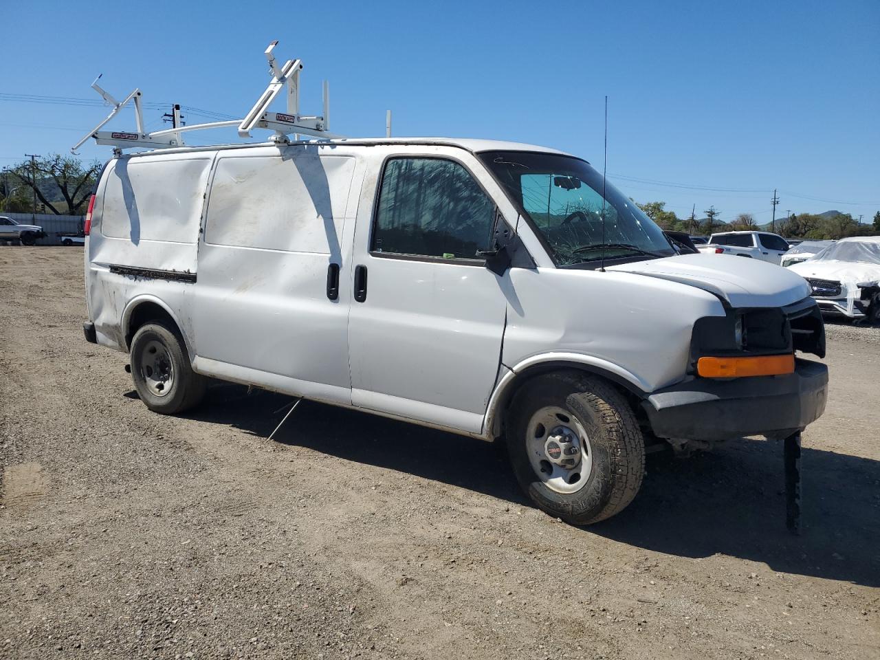 2010 GMC Savana VIN 1GTZGFBA7A1160173 Copart auction photo, front end / side damage thumbnail 4