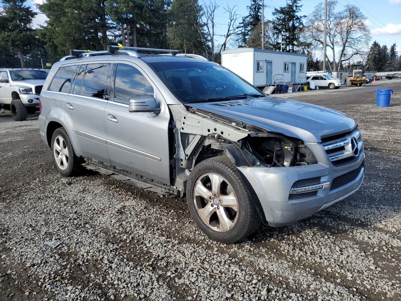 2012 Mercedes-Benz GL-klasse VIN 4JGBF7BE9CA786349 Copart auction photo, front end / side damage thumbnail 4
