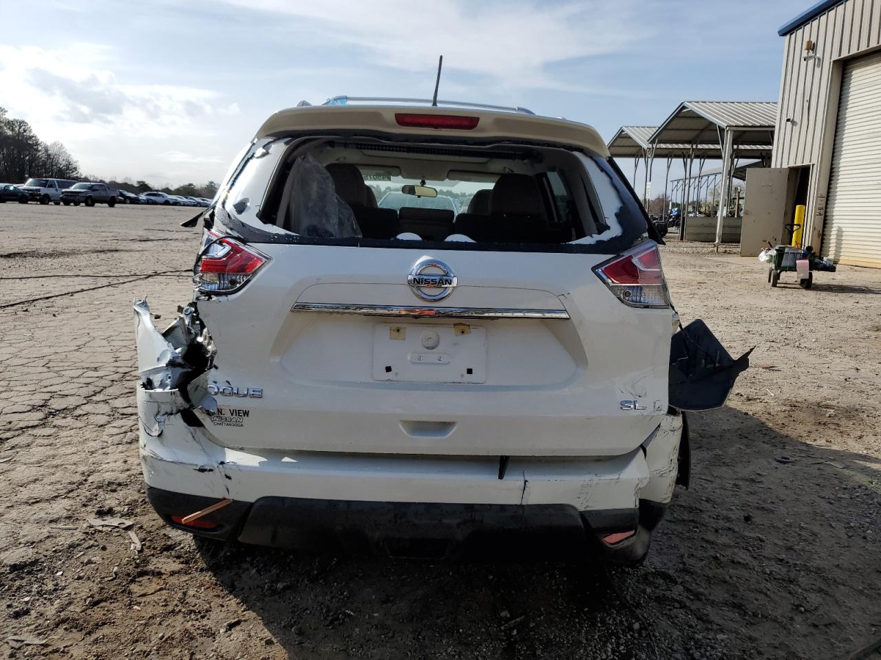 2016 Nissan Rogue VIN 5N1AT2MT1GC880268 Copart auction photo, rear end / side damage thumbnail 6