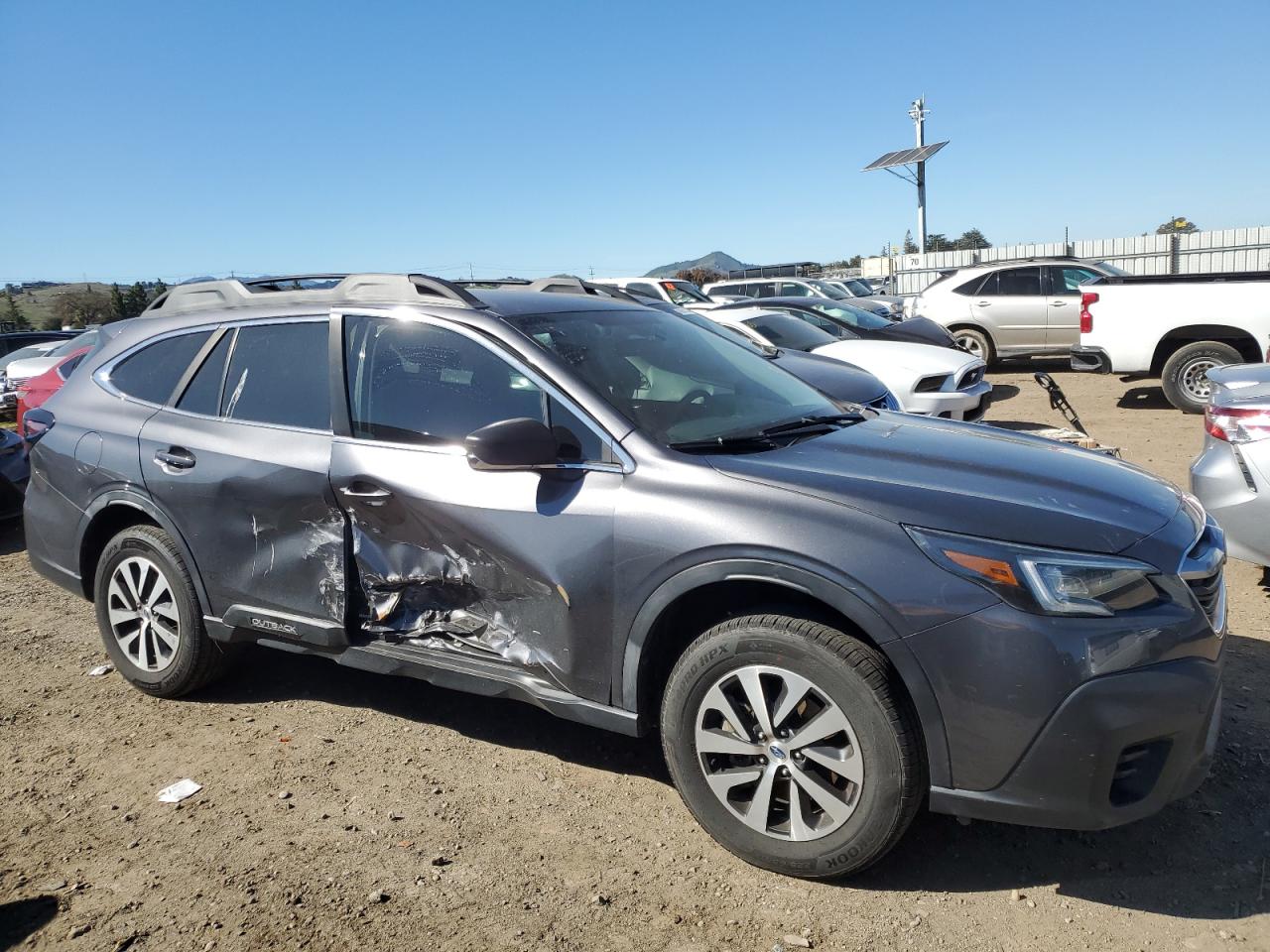 2020 Subaru Legacy VIN 4S4BTAAC3L3127094 Copart auction photo, side damage thumbnail 4