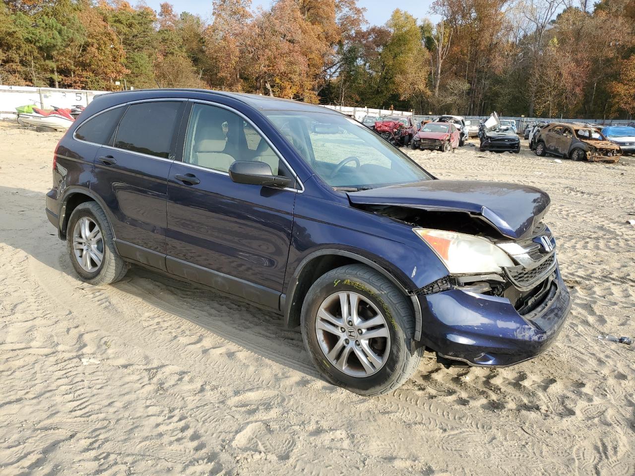 2011 Honda CR-V VIN 5J6RE4H59BL051900 Copart auction photo, front end / minor dent/scratches damage thumbnail 4