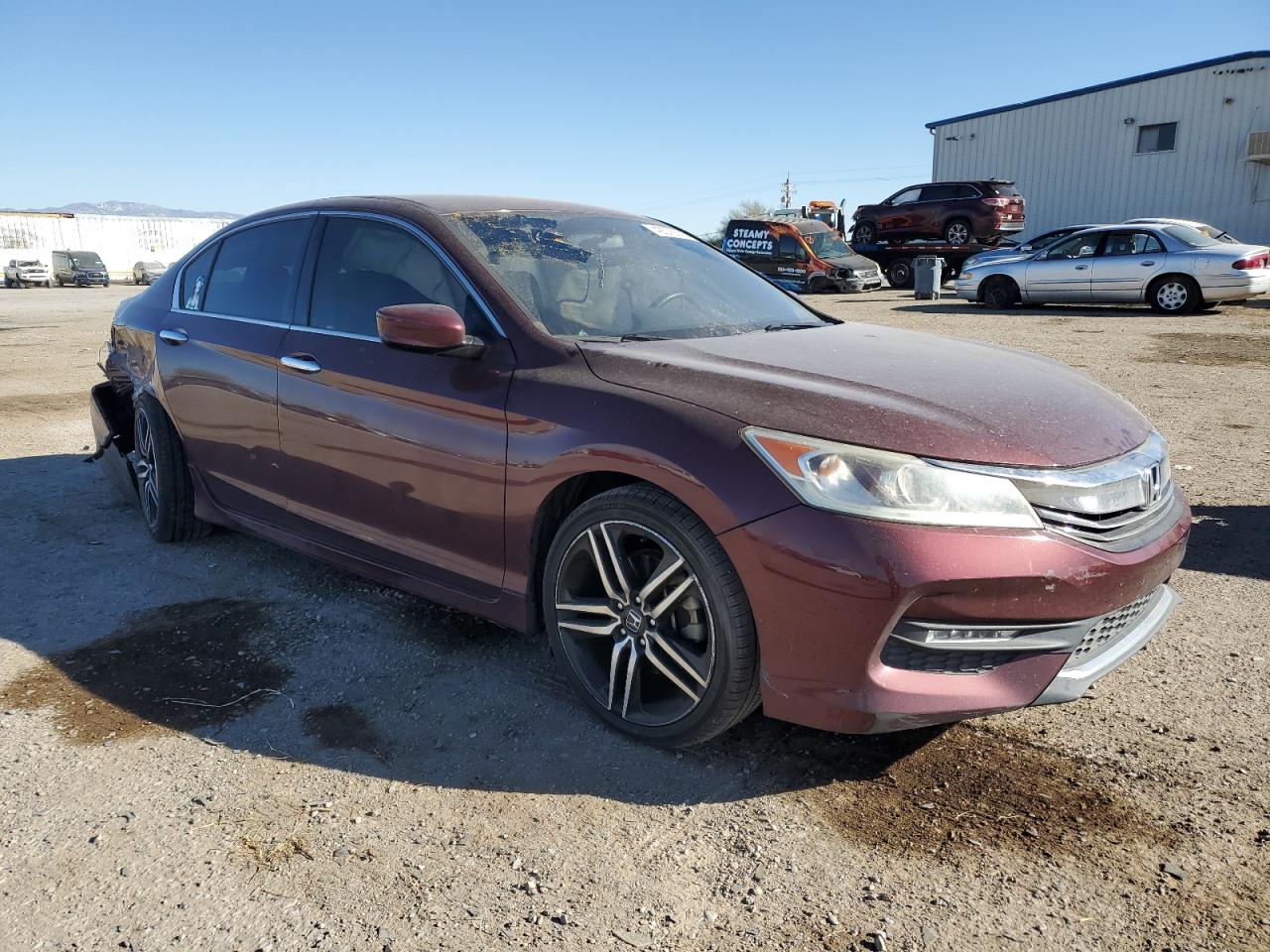 2016 Honda Accord VIN 1HGCR2F57GA158326 Copart auction photo, rear end / undercarriage damage thumbnail 4