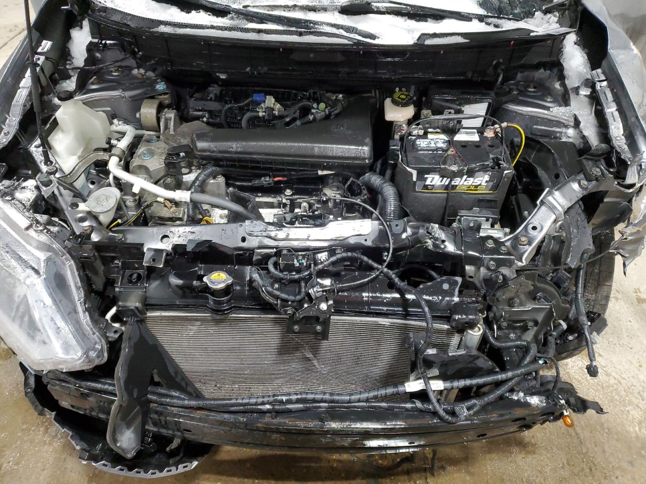 2016 Nissan Rogue VIN KNMAT2MT8GP606899 Copart auction photo, front end / side damage thumbnail 12