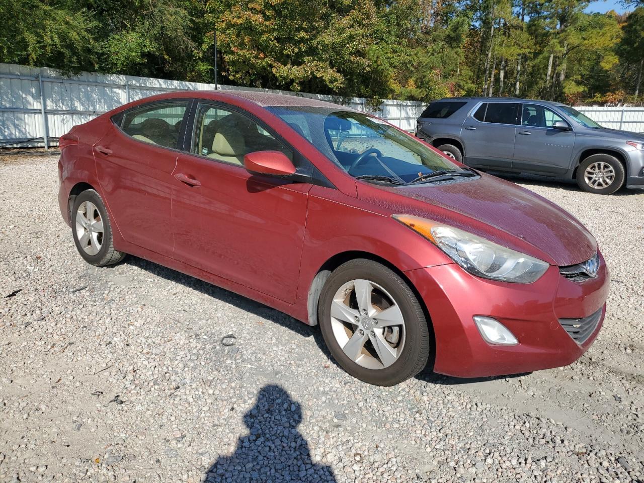 2013 Hyundai Elantra VIN 5NPDH4AE9DH197609 Copart auction photo, minor dent/scratches damage thumbnail 4
