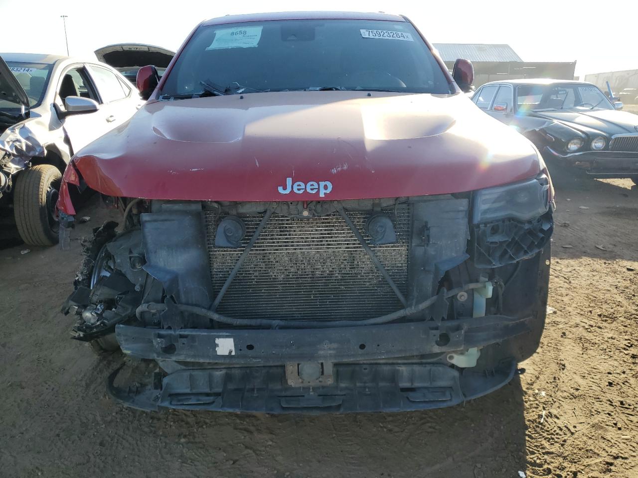 2017 Jeep Grand Cherokee VIN 1C4RJFDJ5HC964520 Copart auction photo, front end damage thumbnail 5