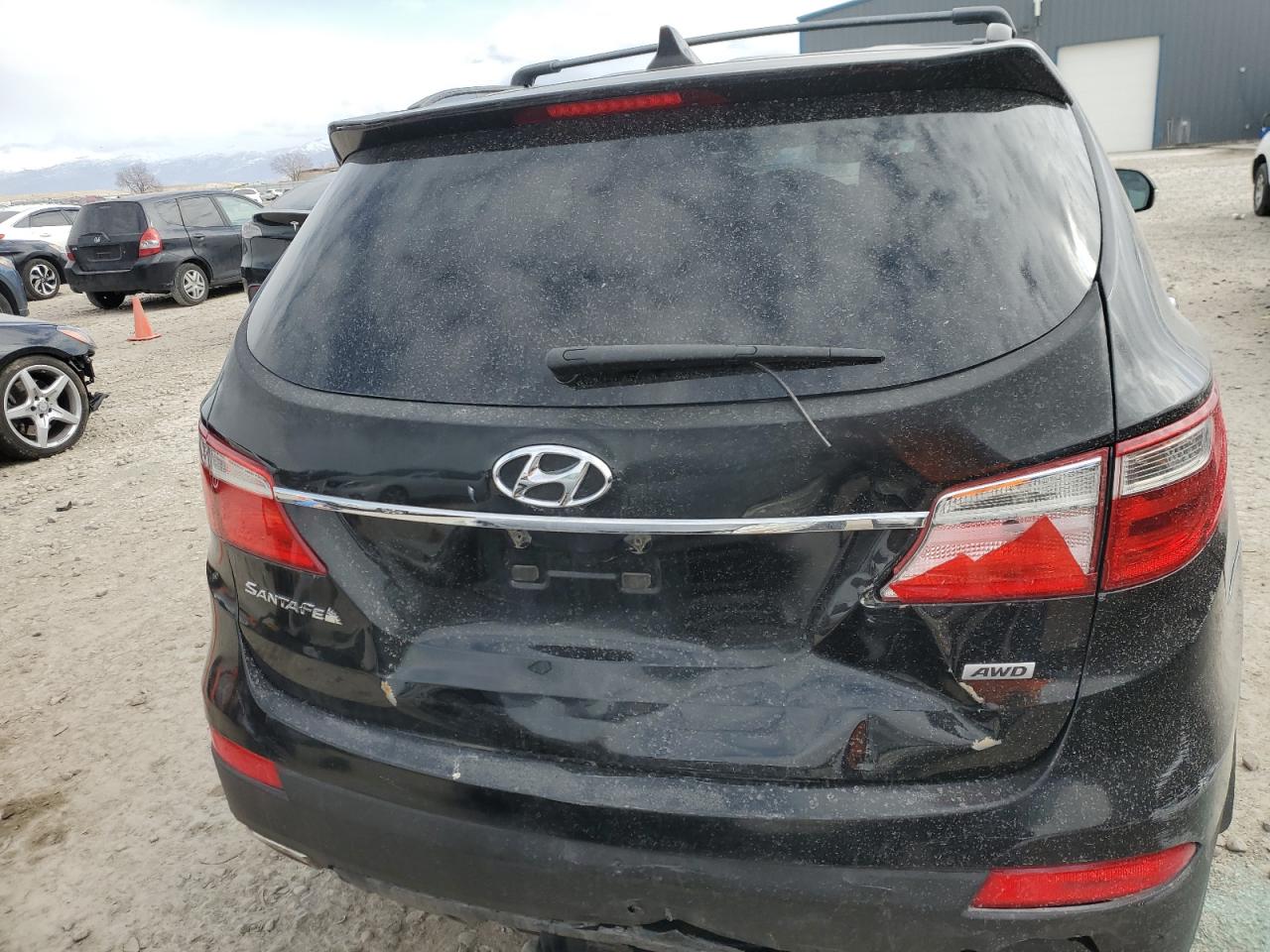 2014 Hyundai Santa Fe VIN KM8SNDHF9EU086480 Copart auction photo, all over damage thumbnail 6
