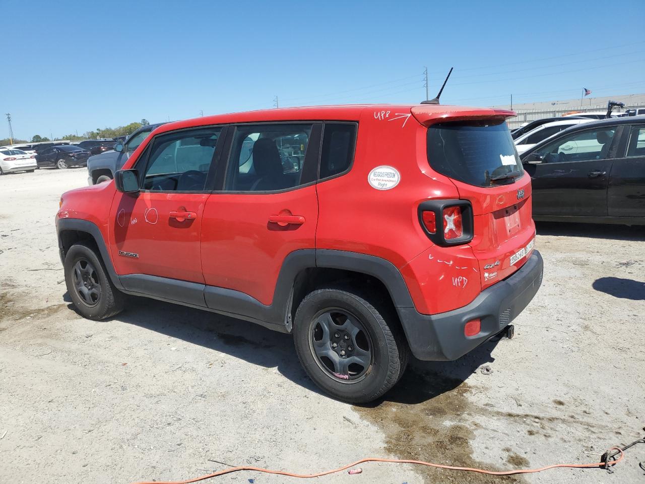 2016 Jeep Renegade VIN ZACCJBAT0GPC55623 Copart auction photo, front end / minor dent/scratches damage thumbnail 2