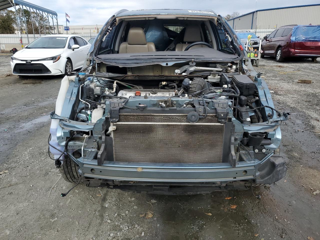 2013 Honda CR-V VIN 5J6RM4H7XDL035910 Copart auction photo, top/roof damage thumbnail 5
