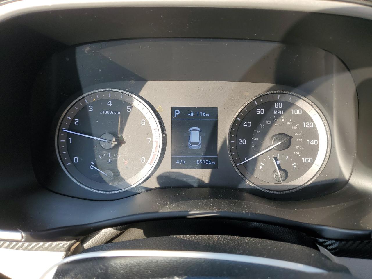 2019 Hyundai Tucson VIN KM8J23A47KU858400 Copart auction photo, front end / rear end damage thumbnail 9