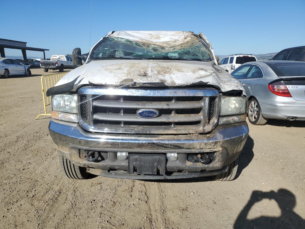 2004 Ford F250 VIN 1FTNX21P24ED30417 Copart auction photo, all over damage thumbnail 5