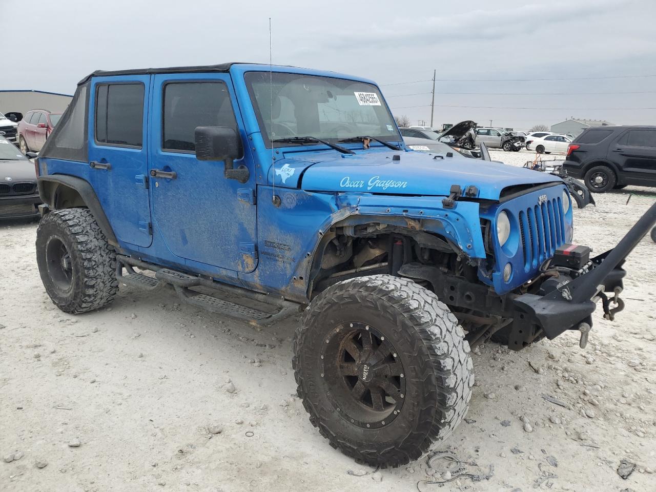 2015 Jeep Wrangler VIN 1C4BJWDG2FL730760 Copart auction photo, front end damage thumbnail 4