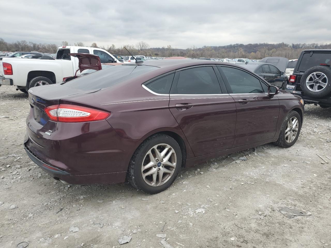 2013 Ford Fusion VIN 3FA6P0HR2DR174611 Copart auction photo, rear end damage thumbnail 3