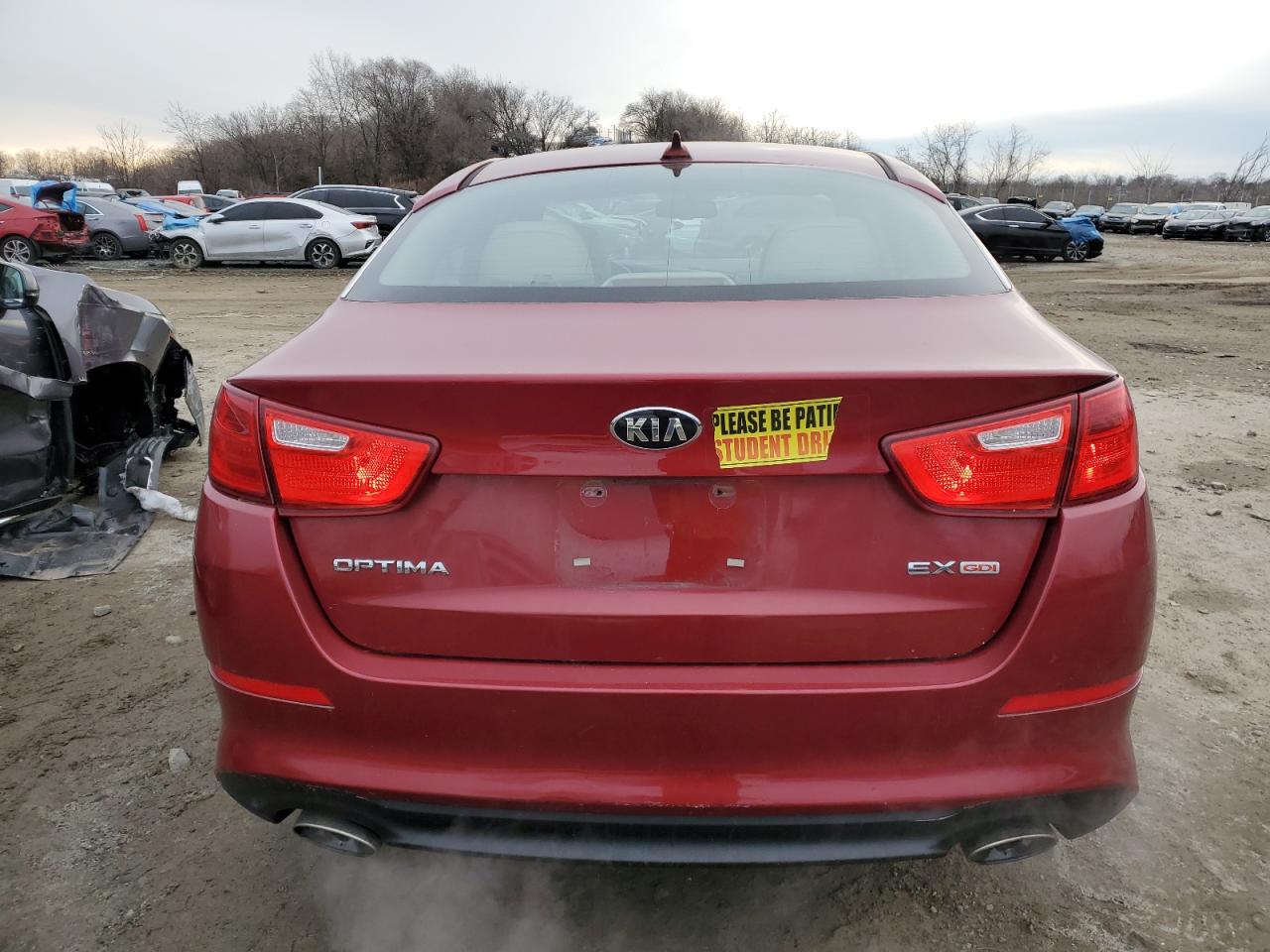 2015 KIA Optima VIN 5XXGN4A72FG407828 Copart auction photo, all over damage thumbnail 6