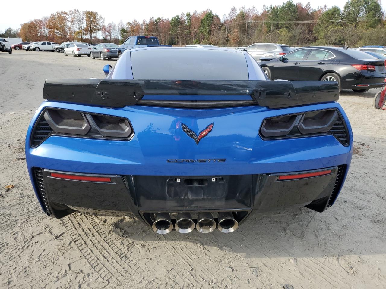 2019 Chevrolet Corvette VIN 1G1YW2D73K5114299 Copart auction photo, front end / side damage thumbnail 6