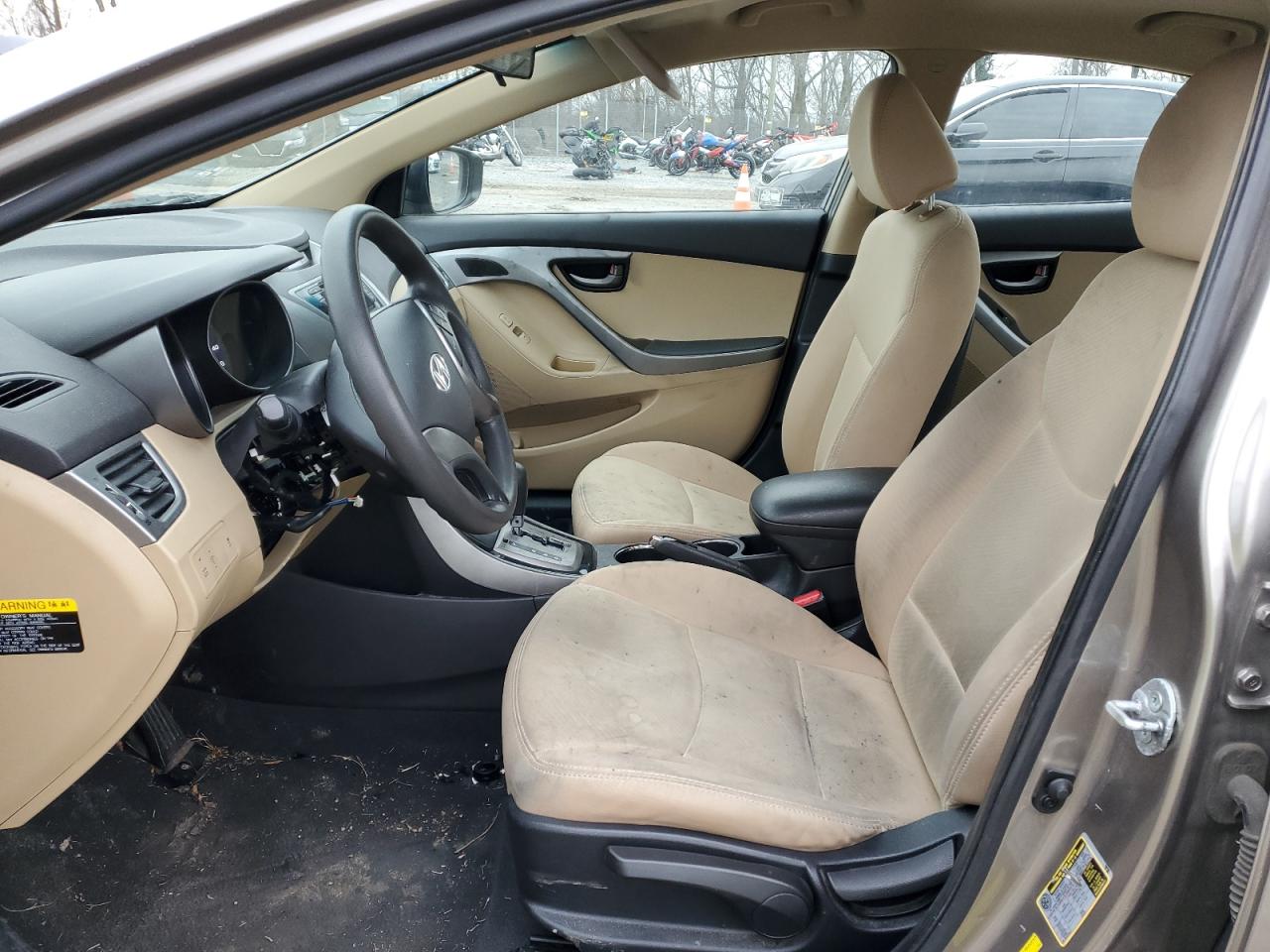 2013 Hyundai Elantra VIN 5NPDH4AE4DH327831 Copart auction photo, front end / vandalism damage thumbnail 7