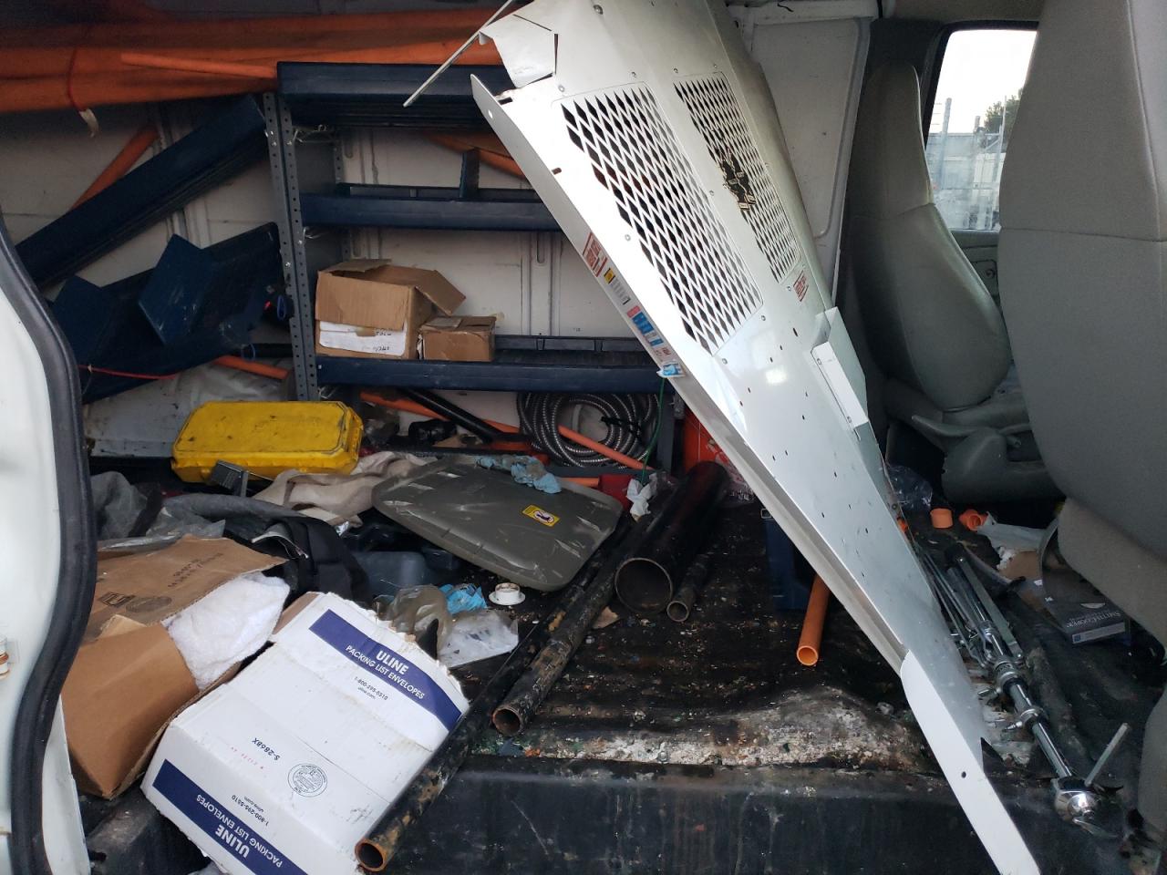 2009 Chevrolet Express VIN 1GCFG15X691143561 Copart auction photo, front end / hail damage thumbnail 12