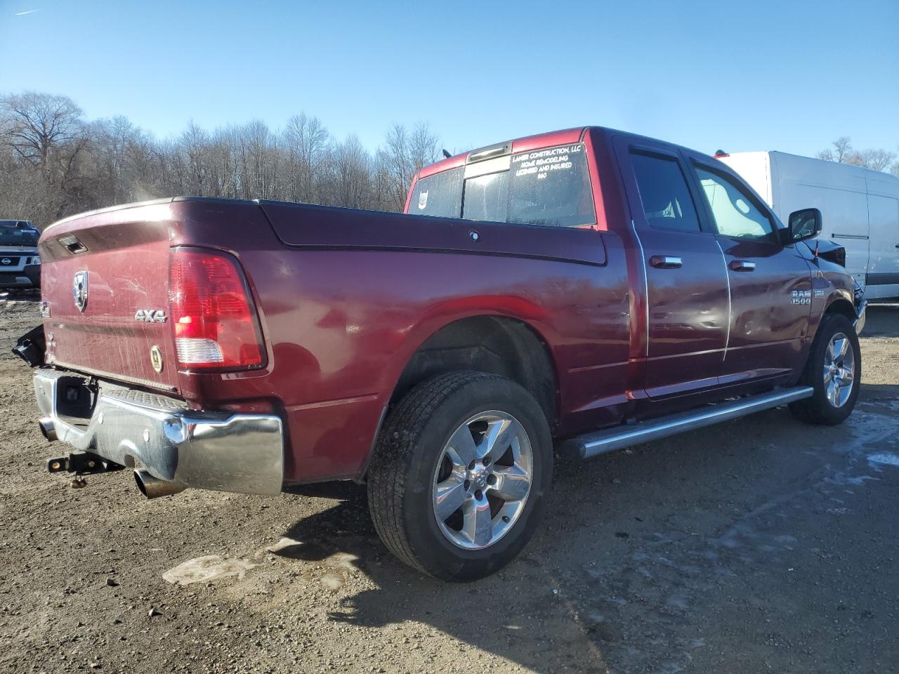 2017 RAM 1500 VIN 1C6RR7GT0HS613426 Copart auction photo, front end / side damage thumbnail 3