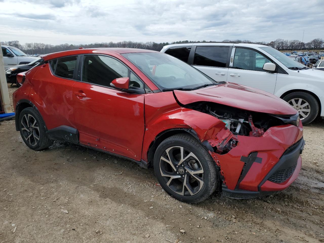 2020 Toyota C-HR VIN JTNKHMBX9L1066205 Copart auction photo, front end damage thumbnail 4