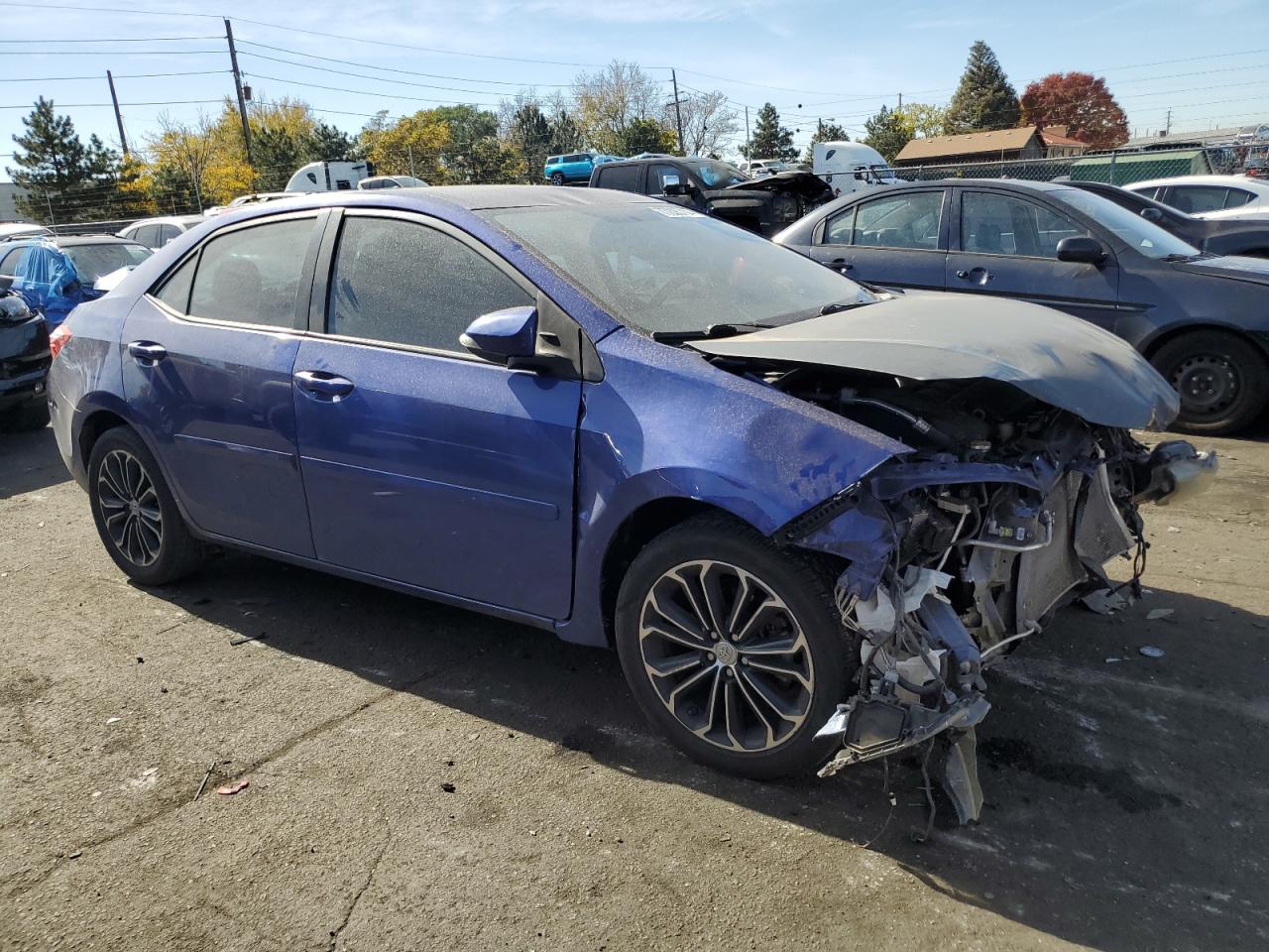 2014 Toyota Corolla VIN 5YFBURHE1EP163982 Copart auction photo, front end damage thumbnail 4