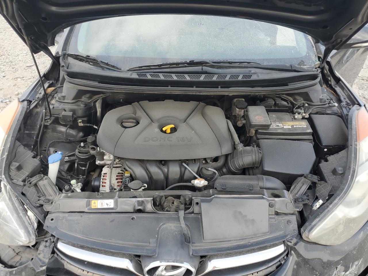 2013 Hyundai Elantra VIN 5NPDH4AE2DH280332 Copart auction photo, front end damage thumbnail 13