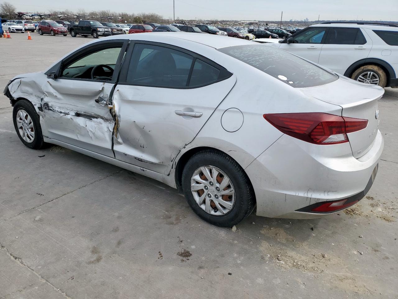 2019 Hyundai Elantra VIN 5NPD74LF8KH412502 Copart auction photo, side / front end damage thumbnail 2