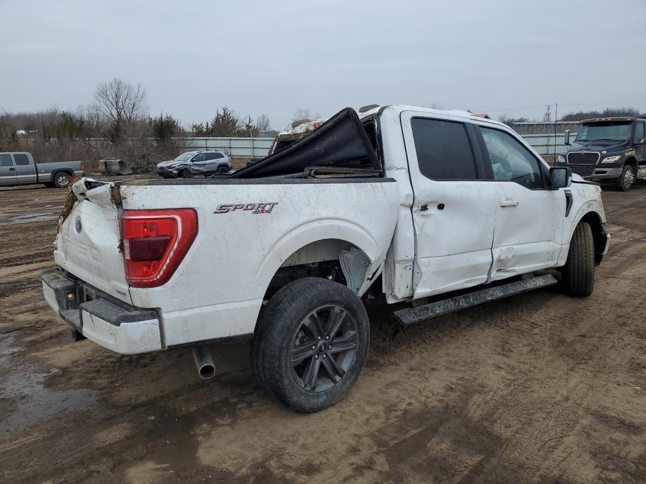 2023 Ford F-150 VIN 1FTEW1EP3PKE11553 Copart auction photo, rollover damage thumbnail 3