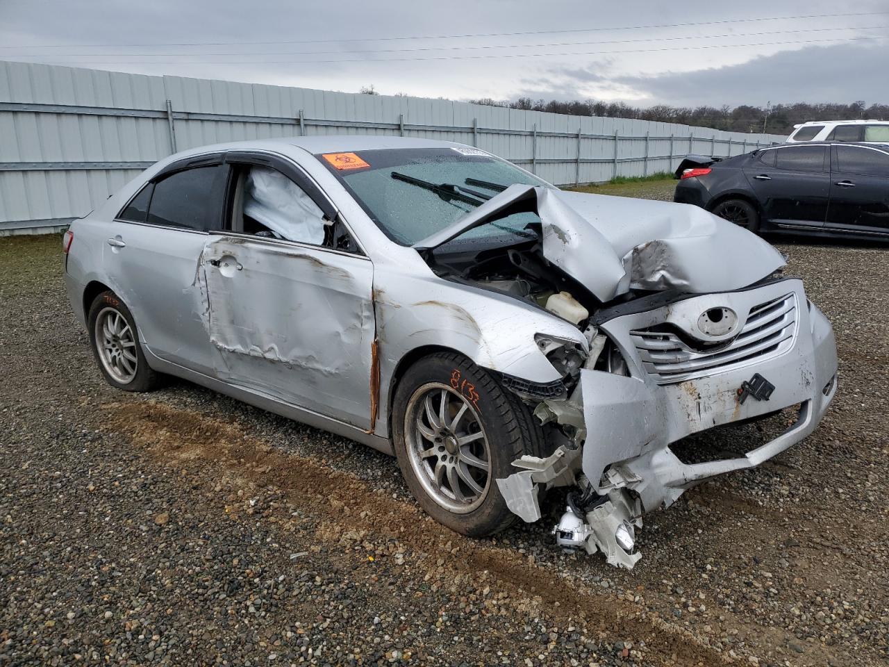 2007 Toyota Camry VIN 4T1BK46K67U511214 Copart auction photo, front end / side damage thumbnail 4