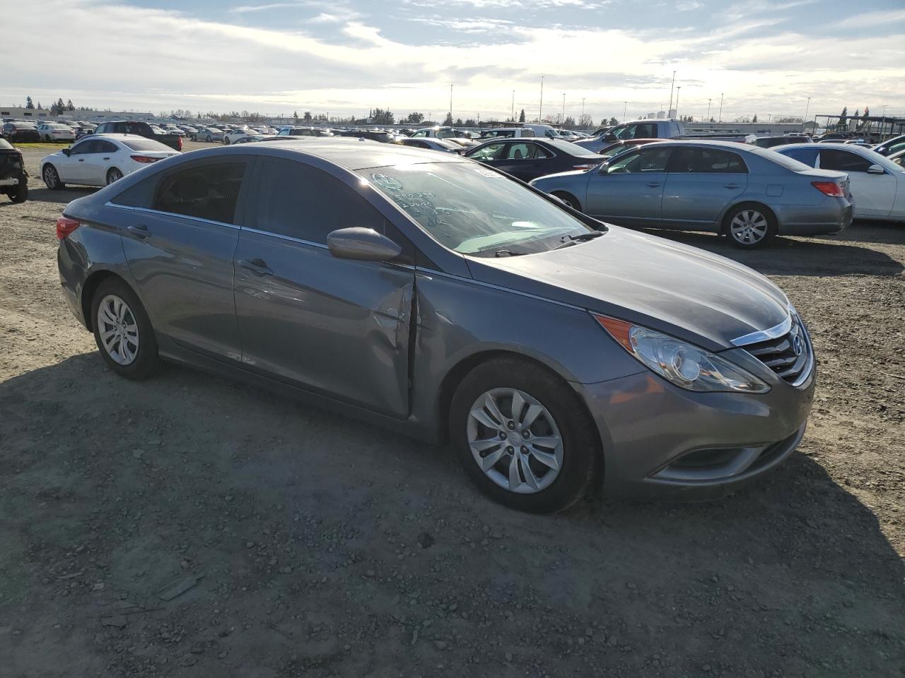 2011 Hyundai Sonata VIN 5NPEB4ACXBH013649 Copart auction photo, vandalism / side damage thumbnail 4