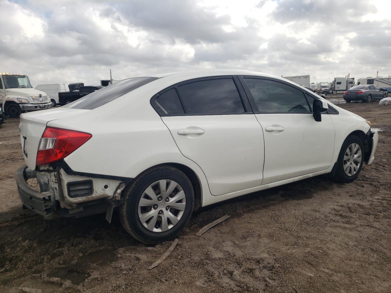 2012 Honda Civic VIN 2HGFB2F56CH596509 Copart auction photo, all over damage thumbnail 3