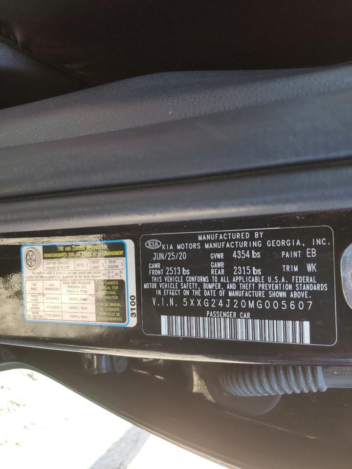 2021 KIA K5 VIN 5XXG24J20MG005607 Copart auction photo, front end damage thumbnail 14