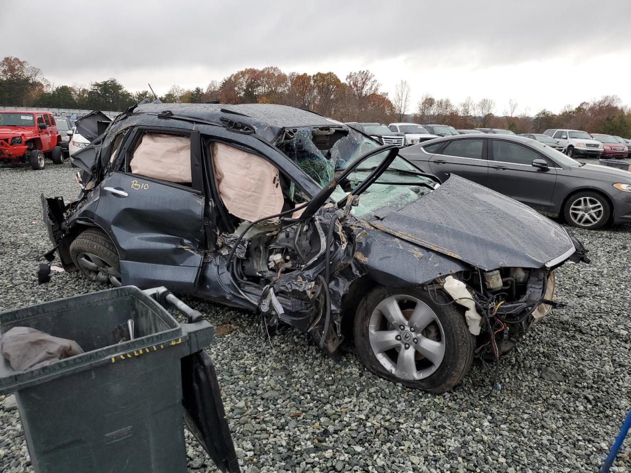 2007 Acura RDX VIN 5J8TB18587A020743 Copart auction photo, all over damage thumbnail 4