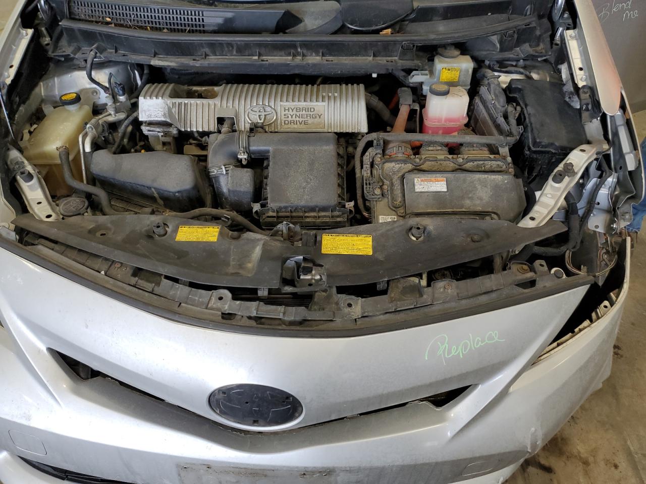 2013 Toyota Prius VIN JTDZN3EU0D3287169 Copart auction photo, front end / minor dent/scratches damage thumbnail 11