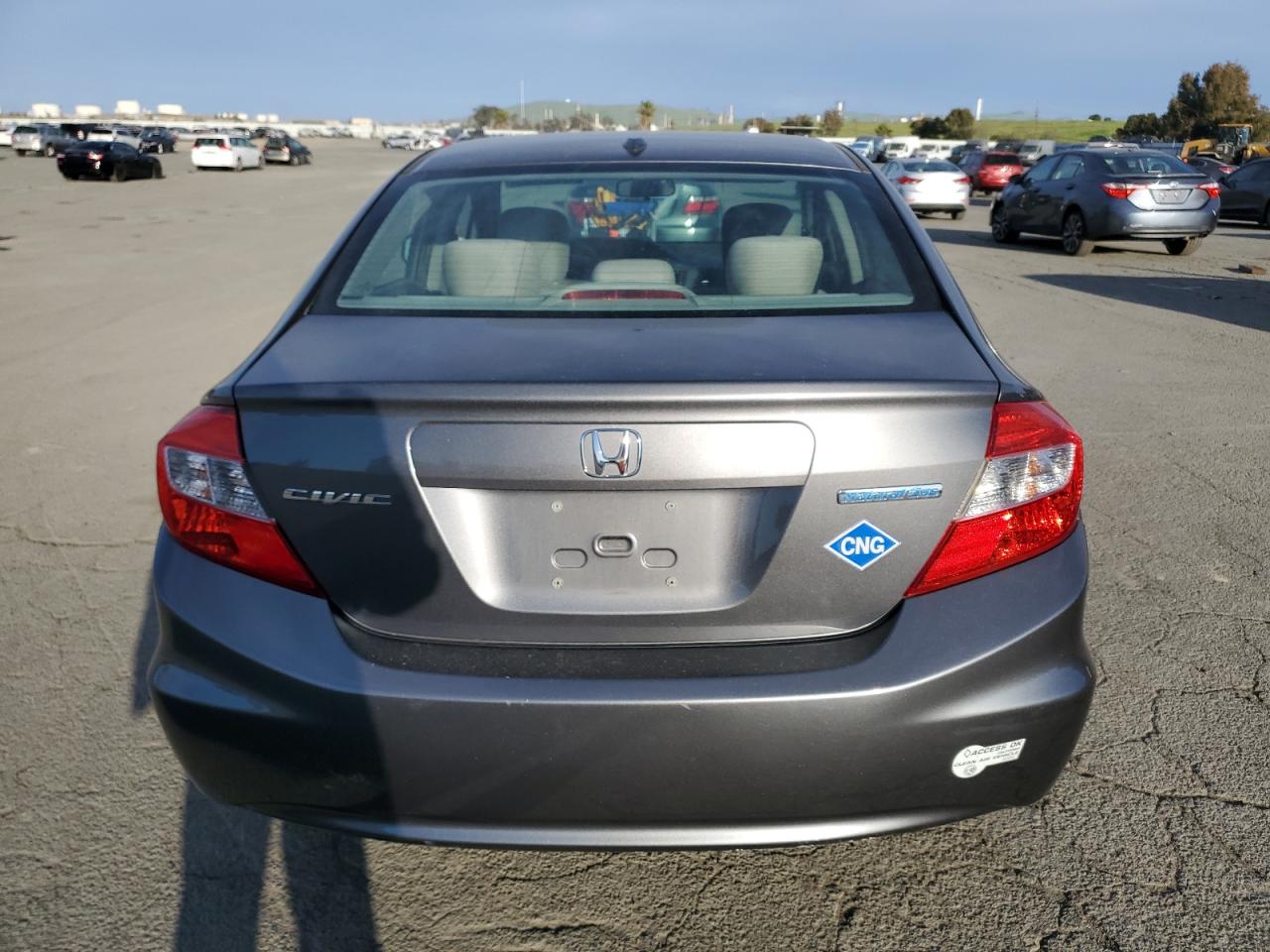 2012 Honda Civic VIN 19XFB5F58CE002174 Copart auction photo, mechanical damage thumbnail 6