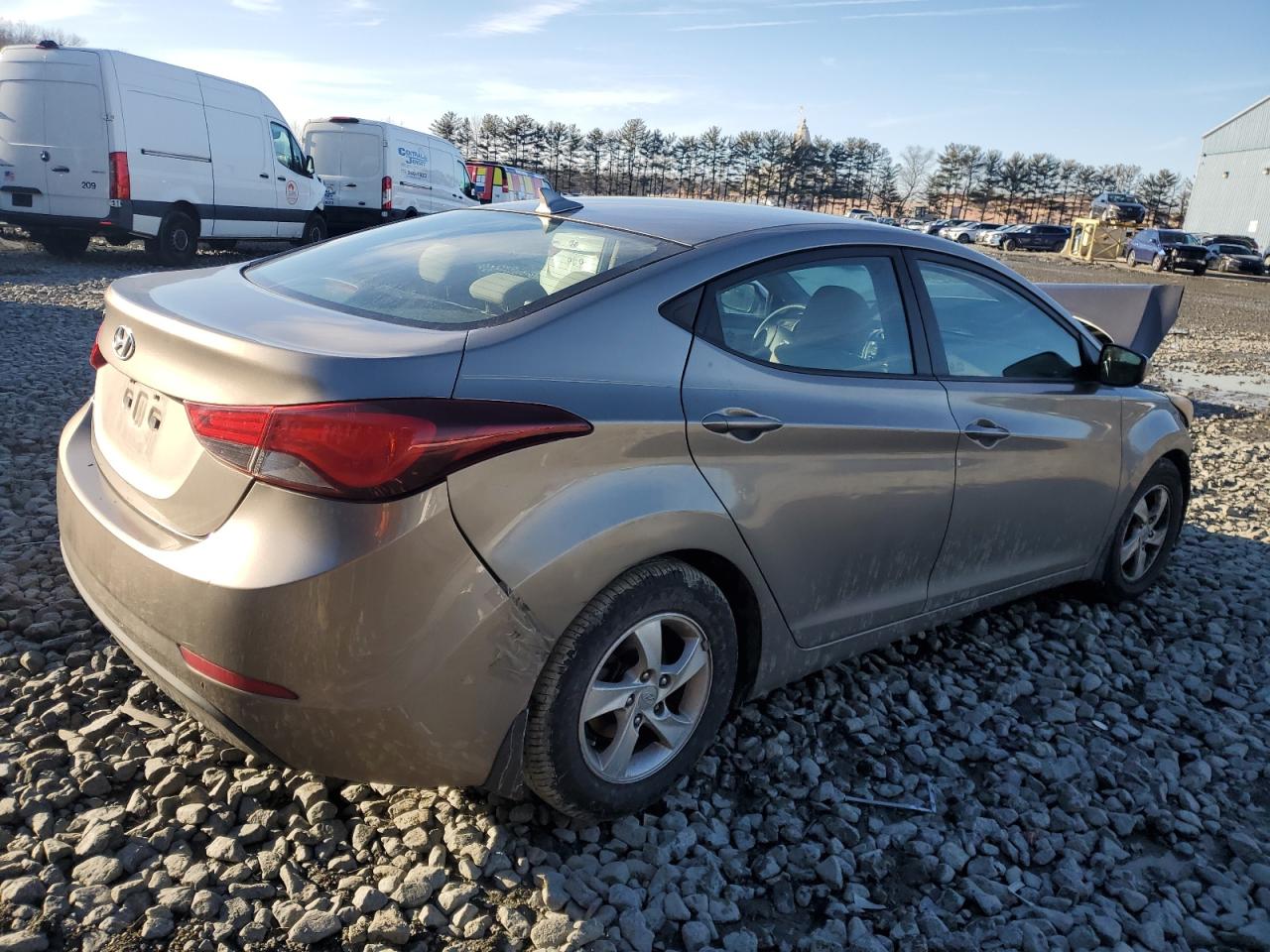 2014 Hyundai Elantra VIN 5NPDH4AE7EH533646 Copart auction photo, front end damage thumbnail 3